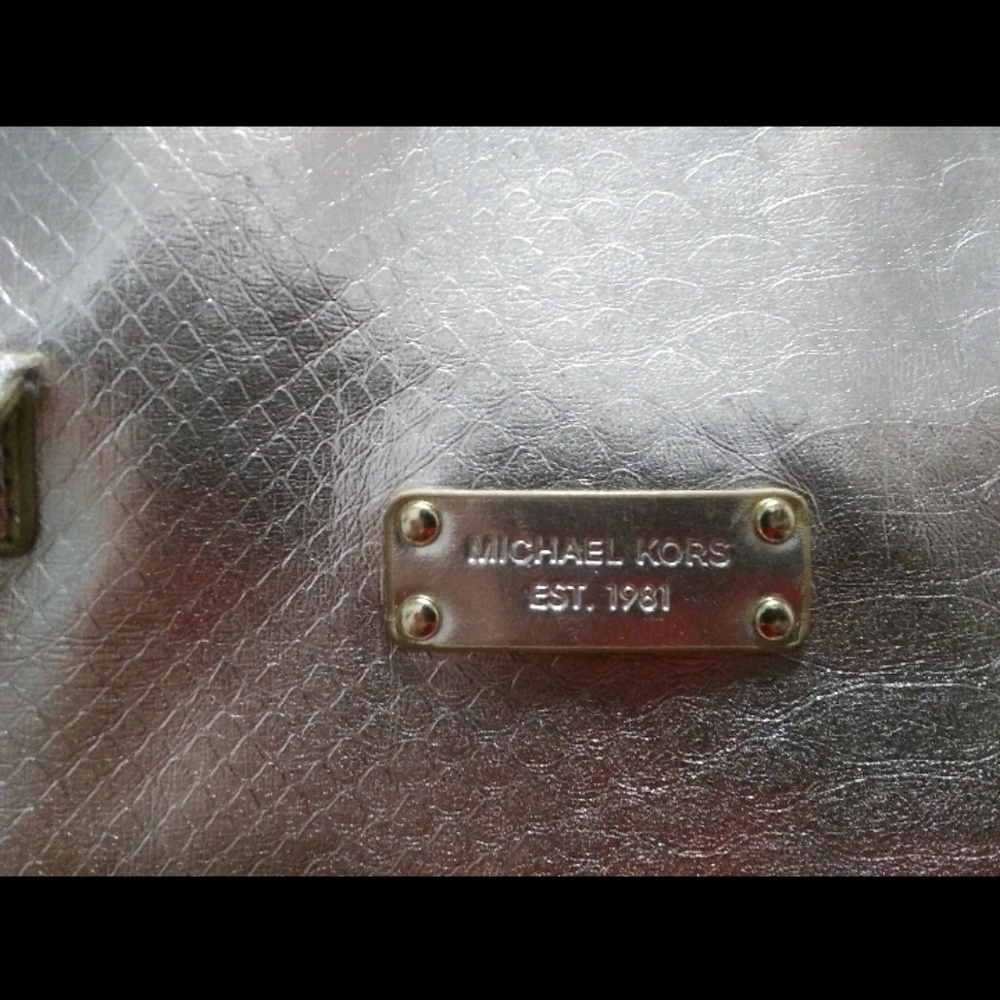 Michael Kors metallic gold handbag